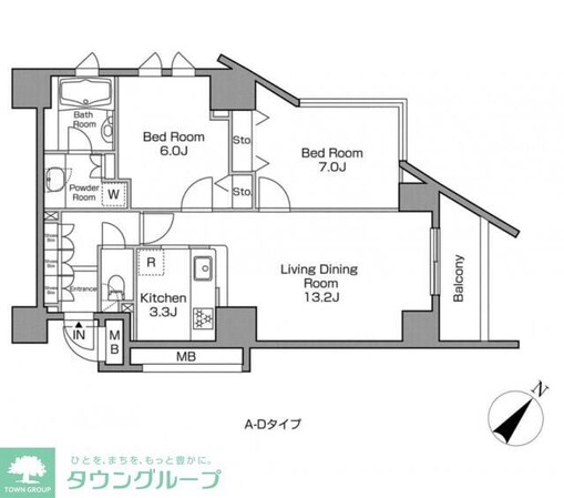 レジディアタワー中目黒の物件間取画像